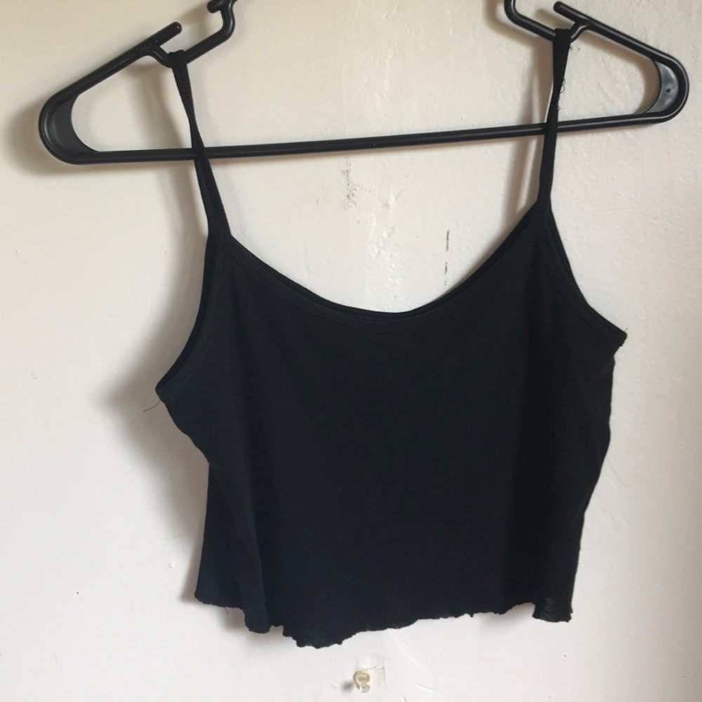 🌊black tank crop top
